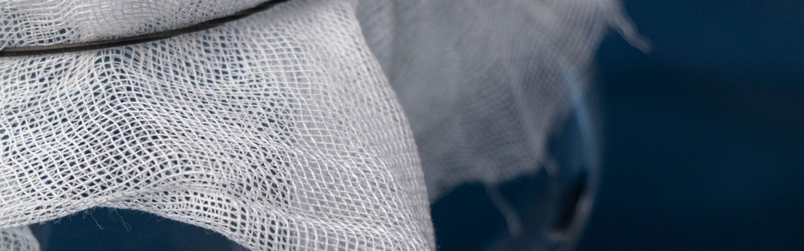 Close-up of Scrimco's high-strength laid scrim reinforcement fabric